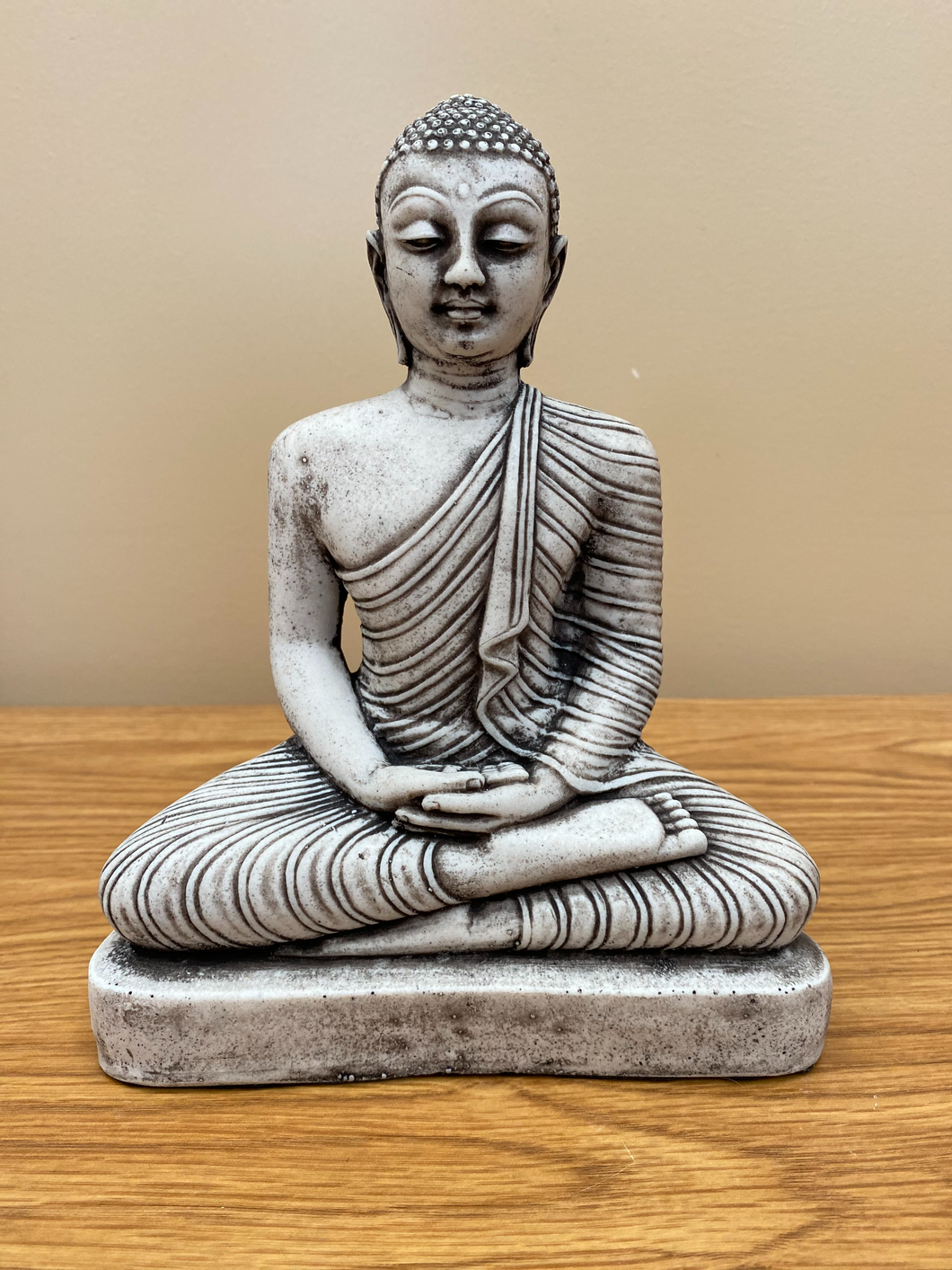 Limestone Buddha Statue  (Samadhi Mudra) - 5 Inches Tall