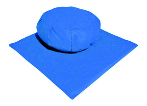 Blue Lotus Meditation Cushion - Full Set ( Zafu & Zabuton)
