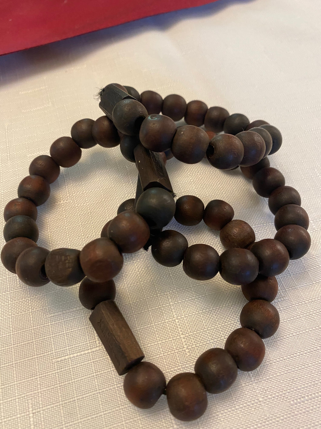 Safety and Protection Wooden Bead Bracelet