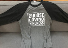 Choose Loving Kindness - Unisex Baseball Long Sleeve T-Shirts (Maroon With White Fonts)