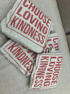 Choose Loving Kindness - Unisex Baseball Long Sleeve T-Shirts (Maroon With Maroon Fonts)